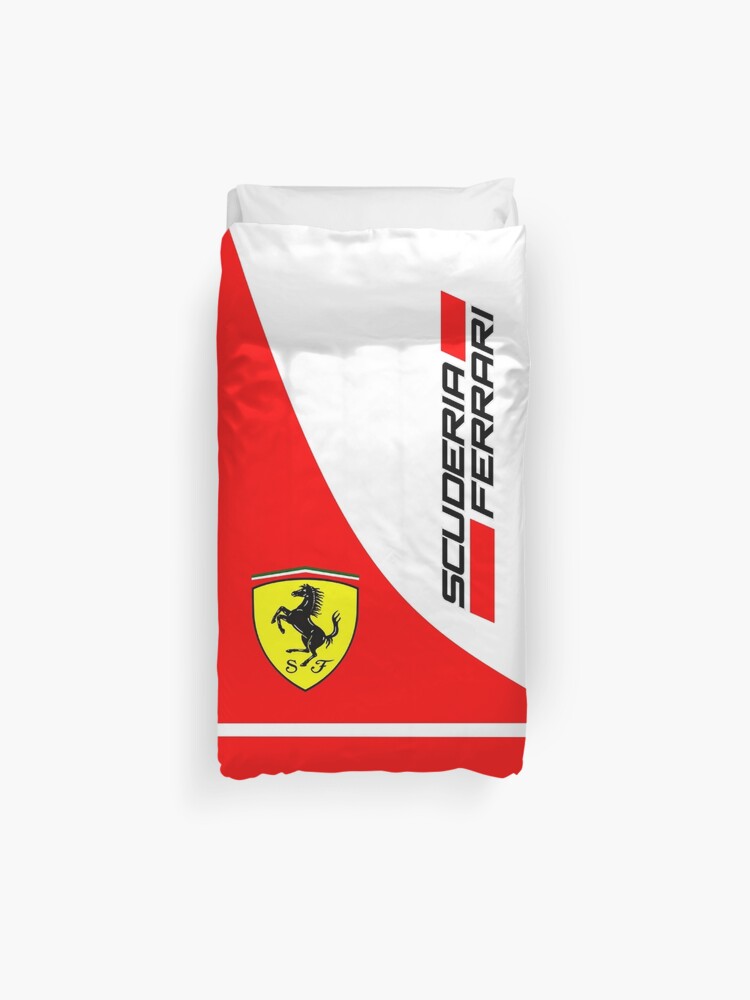 Scuderia Ferrari Duvet Cover By Jessicafarmer Redbubble