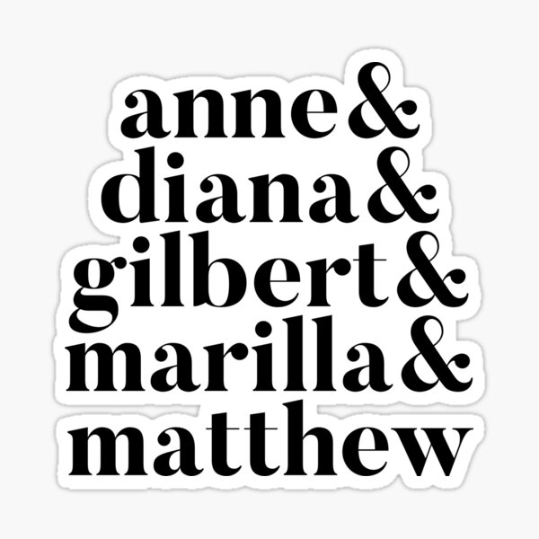 Anne of Green Gables Sticker