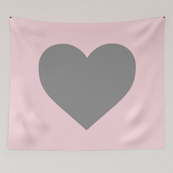 Item preview, Grey Heart on Pink designed and sold by Rose Beck.
