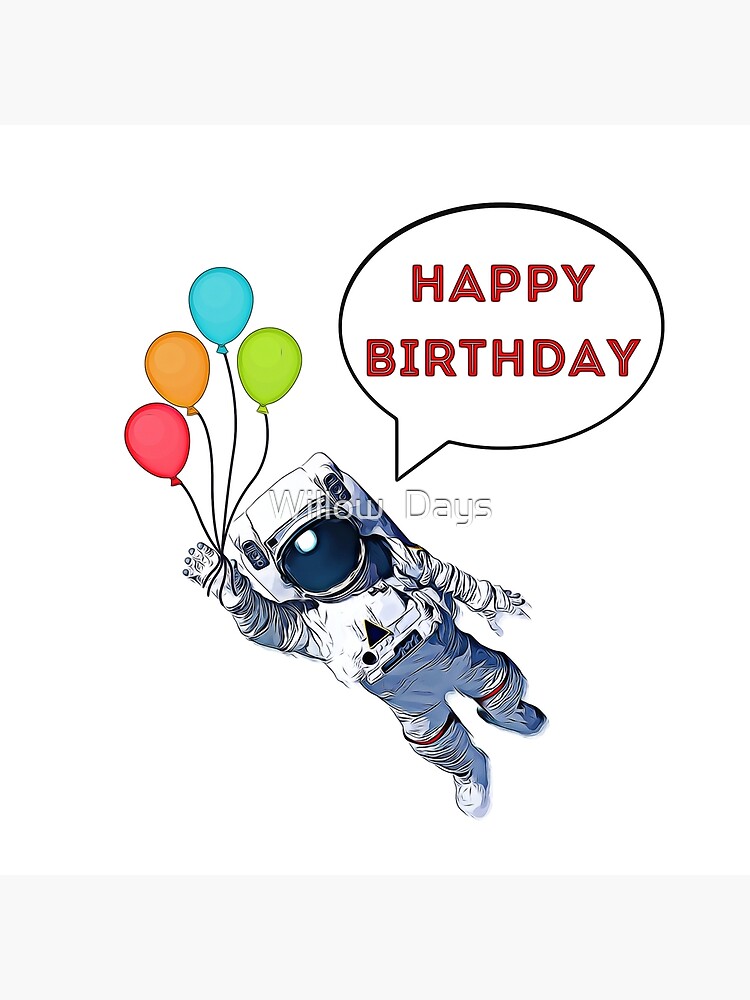 Astronaut Space Gift Nasa Funny Birthday Pegatina