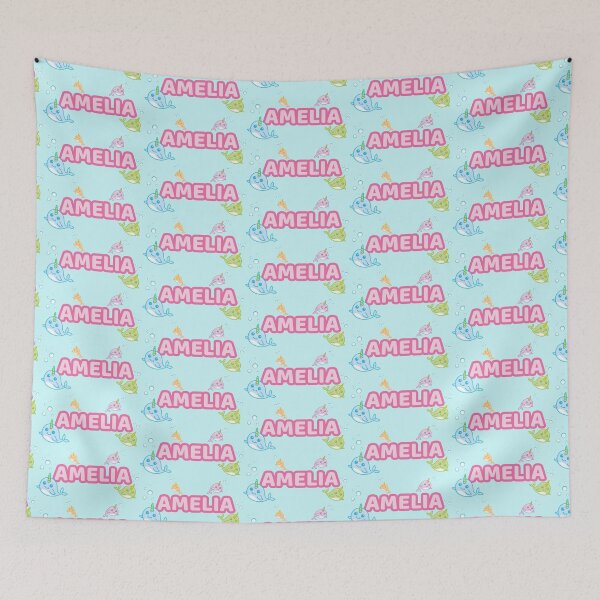 Item preview, Personalised 'Amelia' Narwhal (Sea Unicorn) Design designed and sold by Rodney's Marketplace.