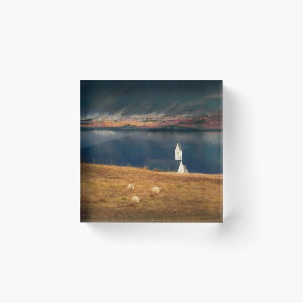 Item preview, Icelandic sheep by the church designed and sold by Gbenonys Art.