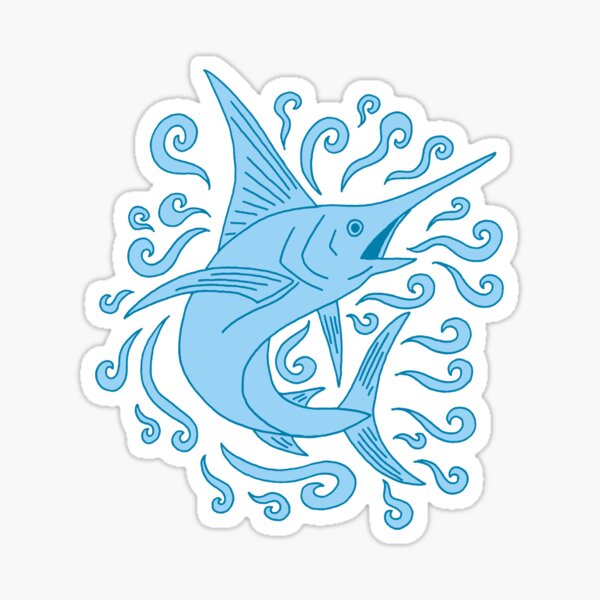 Reel men fish' Sticker