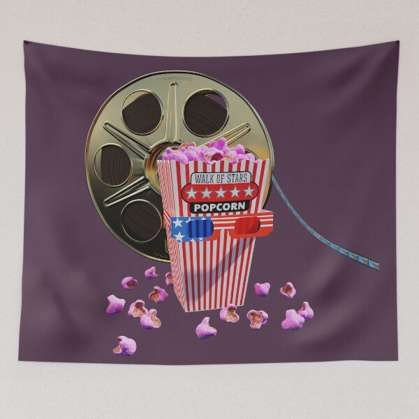 Item preview, 3D Movie Reel and Pink Candy Popcorn  designed and sold by PopAlien.