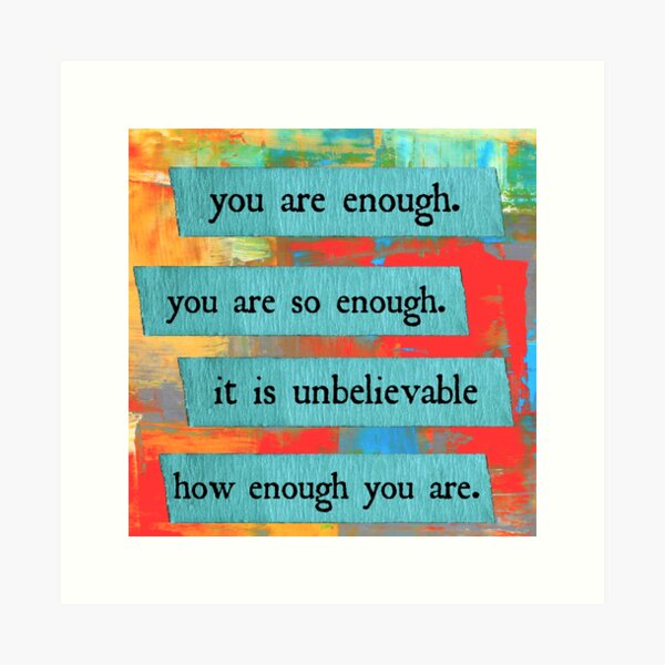 Item preview, you are enough designed and sold by herizon.