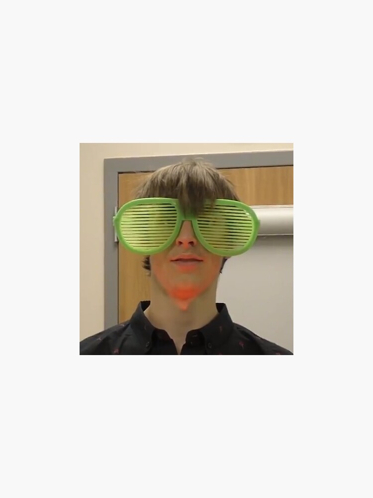 "Man with big green glasses 2025" Sticker by Dexxy Redbubble
