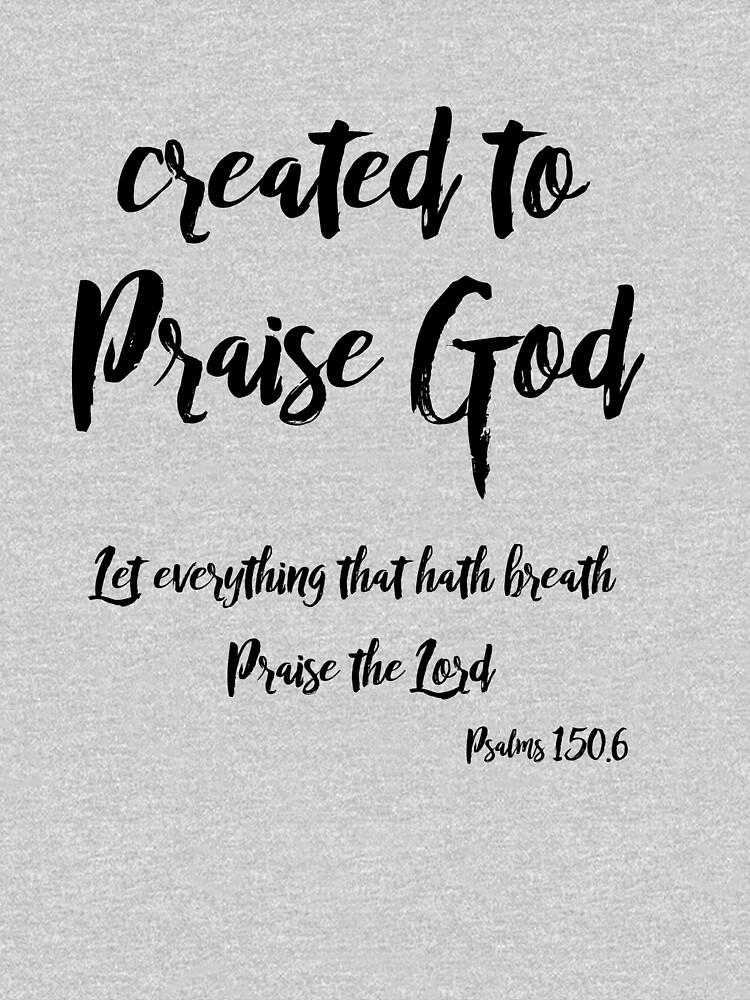 created-to-praise-god-quote-with-kjv-bible-verse-tank-top-for-sale-by