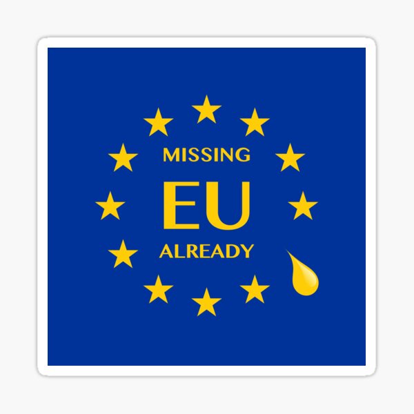 Aperçu de l'œuvre Le Brexit manque déjà à l'UE créée et vendue par bullshirter.