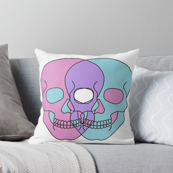 Item preview, Soft pastel grunge skulls designed and sold by PrincessBubble.