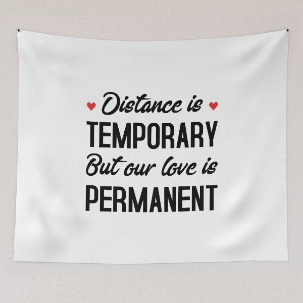 Item preview, Long Distance Relationship: Distance Is Temporary But Our Love Is Permanent designed and sold by T-shirt For You.