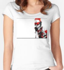 anime - pokemon - trainer red Women's Fitted Scoop T-Shirt