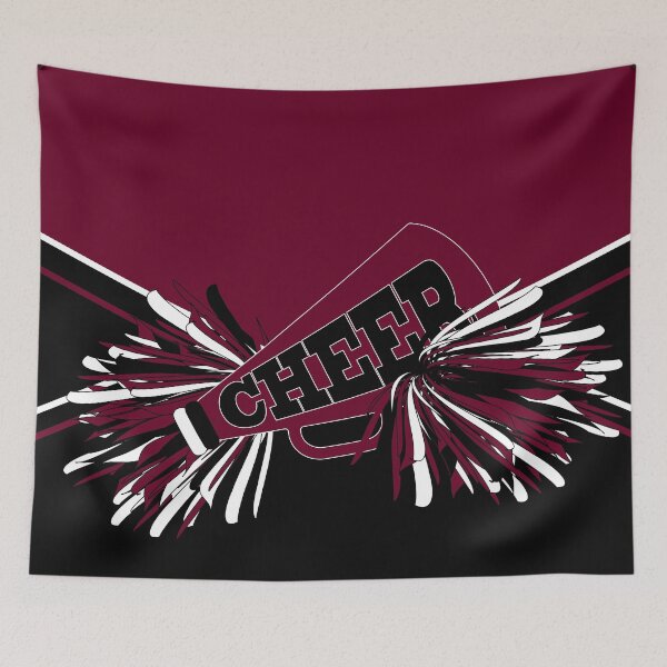 Item preview, Dark Red Maroon Cheerleader designed and sold by DonnaSiggy.