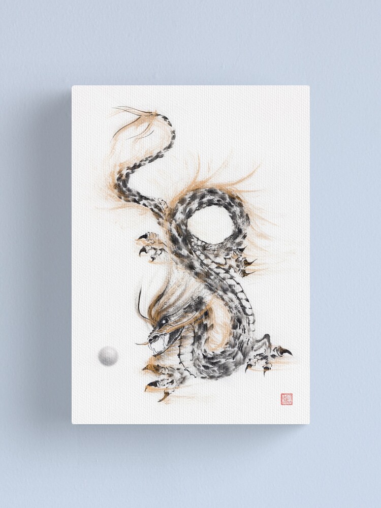 Dragon Poster, Sumi-e, buy Zen Art, Dragon Painting, Chinese Dragon Painting, Japanese Dragon, Chinese Dragon Art, Dragon