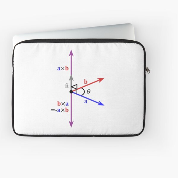 cross product, vector product #crossproduct #vectorproduct Laptop Sleeve