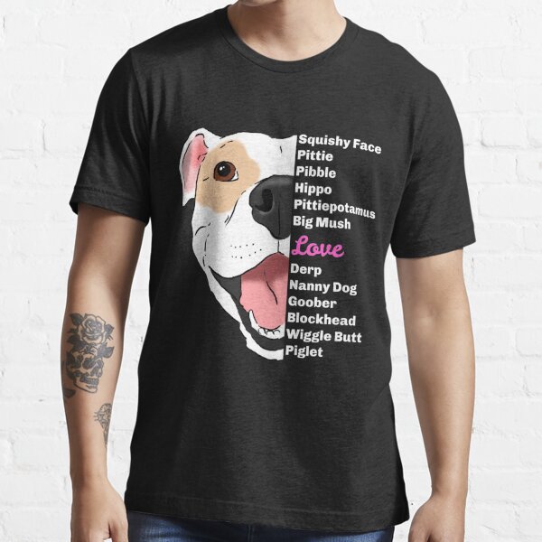 Squishy Faces Educate Don't Discriminate Pitbull T-Shirt