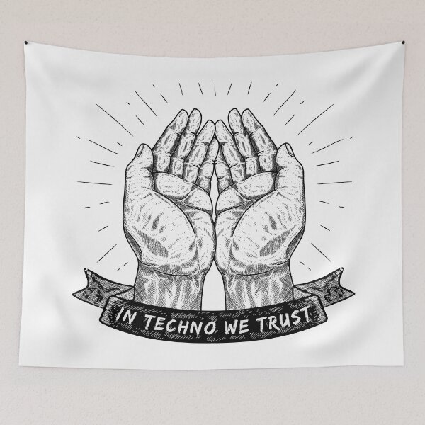 Item preview, In Techno we trust, djs gift designed and sold by paulo silveira.