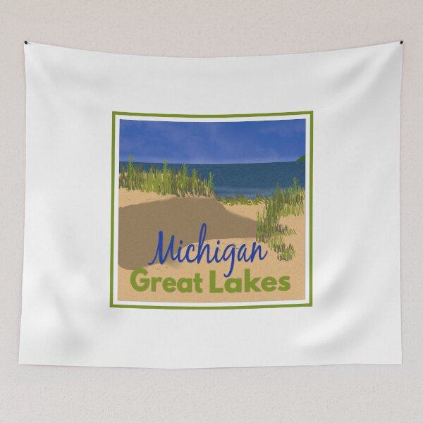 Item preview, Michigan Great Lakes Beach Scene designed and sold by sweetpea73.