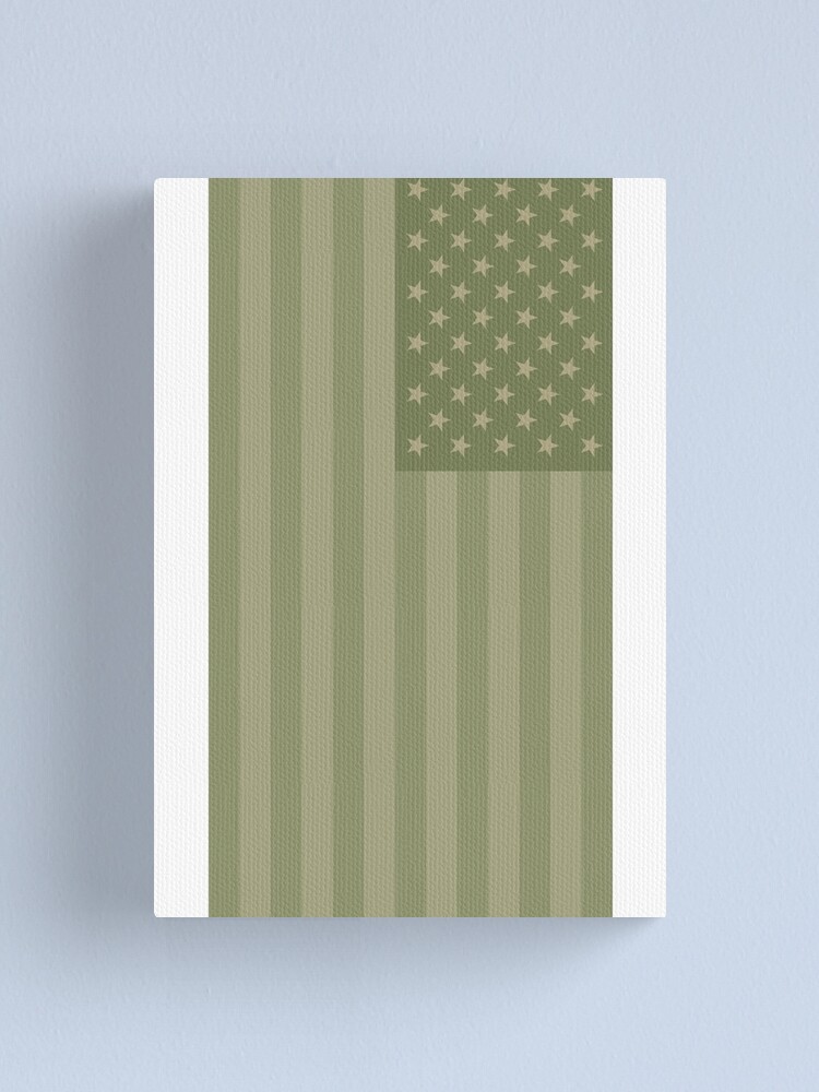 Alternative Ansicht von Camo Sternenbanner - USA Flagge militärische Camouflage Farben Leinwanddruck