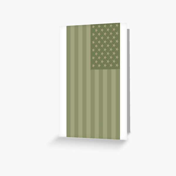 Camo Sternenbanner - USA Flagge militärische Camouflage Farben Grußkarte
