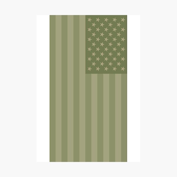 Camo Sternenbanner - USA Flagge militärische Camouflage Farben Fotodruck