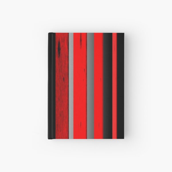 RED BLACK AND GRAY Hardcover Journal