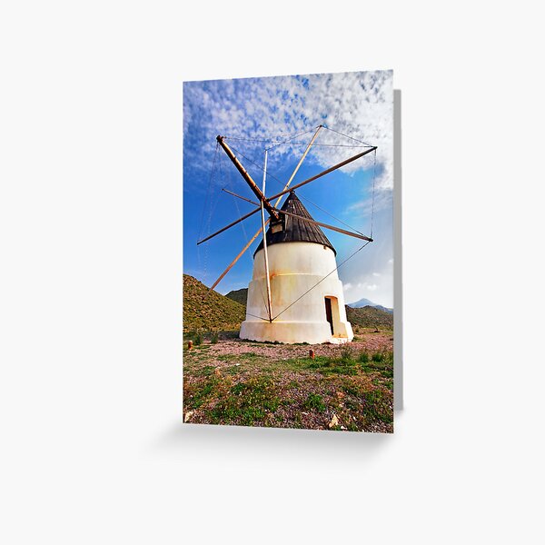 molino de Cabo de Gata Greeting Card