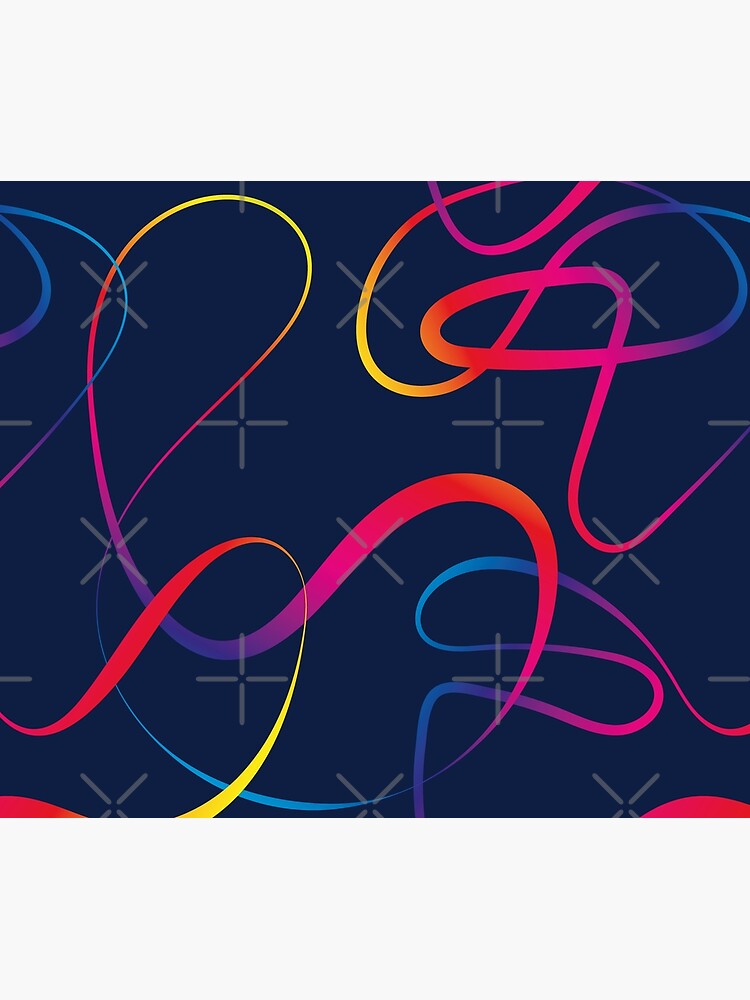 Abstract elegant lines in rainbow colors by nobelbunt