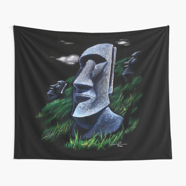 Easter Island Heads Tapestry