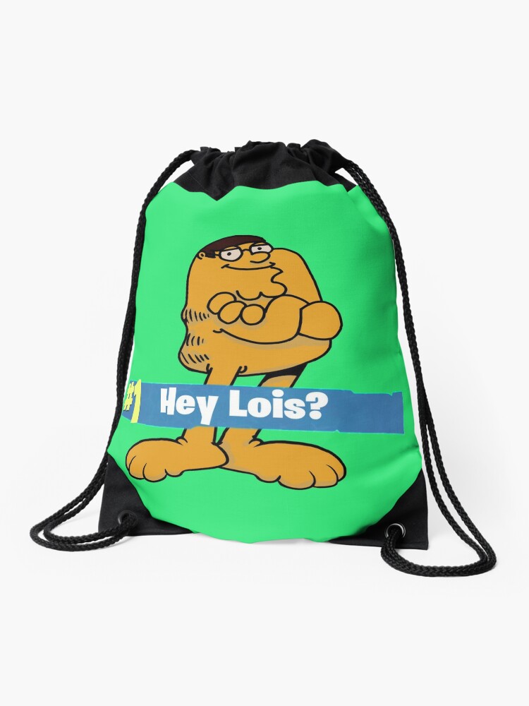 Peter Griffin Garlfield Victory Royale Hey Lois Drawstring Bag By Levonsan Redbubble - roblox peter griffin avatar