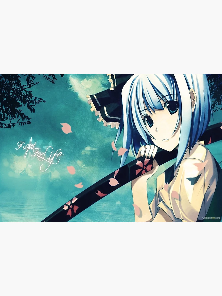 Anime Girl with Katana Poster for Sale by Falica