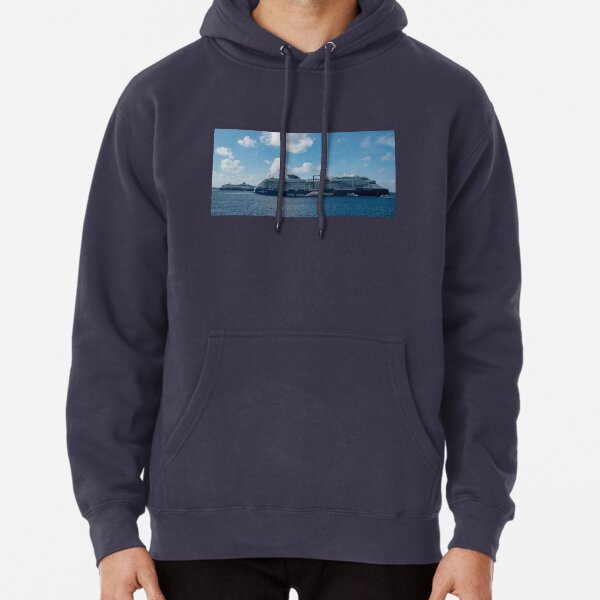 The Celebrity Edge and the Holland America Veendam off Grand Cayman Pullover Hoodie