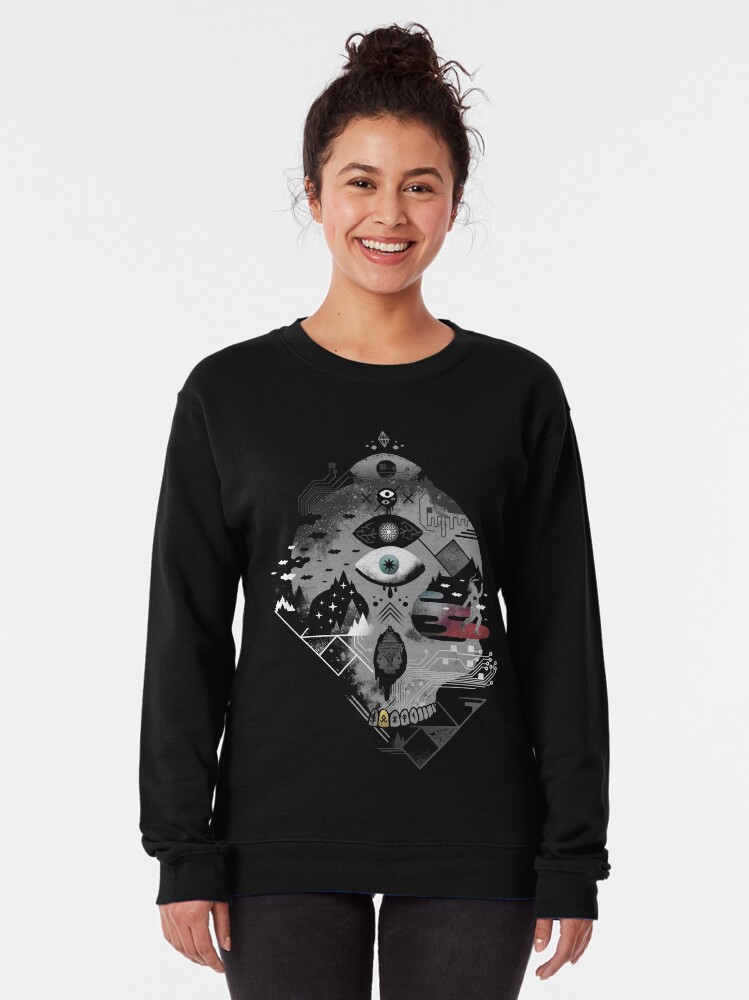 Alternate view of Old Gods, New Demons Pullover Sweatshirt