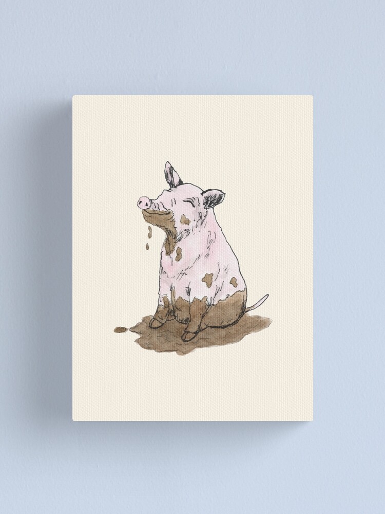 Alternate view of Filthy Pig Canvas Print