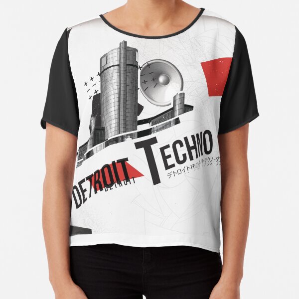 Detroit Techno - AutoArchitecture Chiffon Top