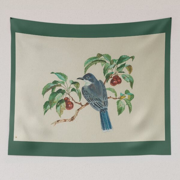 Item preview, Eastern Kingbird perched on a Cherry Tree - Carolyn Masters designed and sold by Carolyn  Masters.