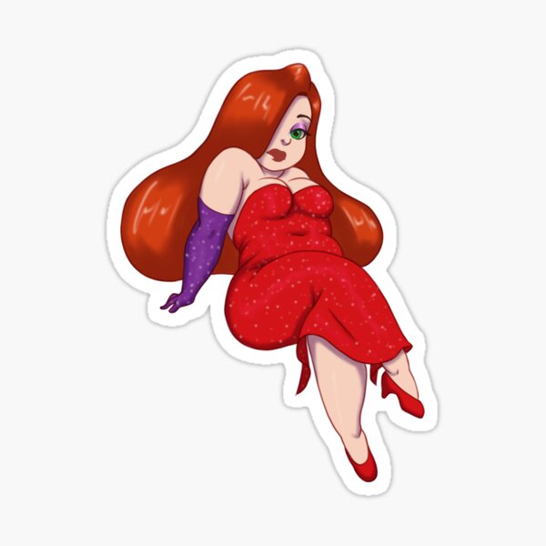 Jessica Rabbit" by milkcioccolato as a Sticker. chubby version of the ...