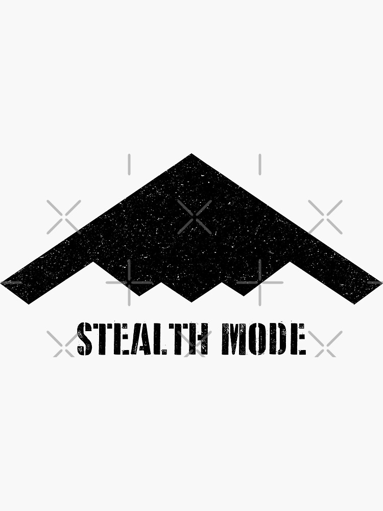 Stealth Mode B2 Bomber Sticker for Sale by BERGULATOR