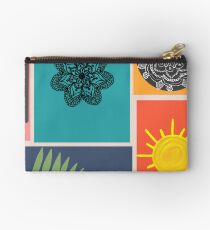 Geometric Mashup Zipper Pouch