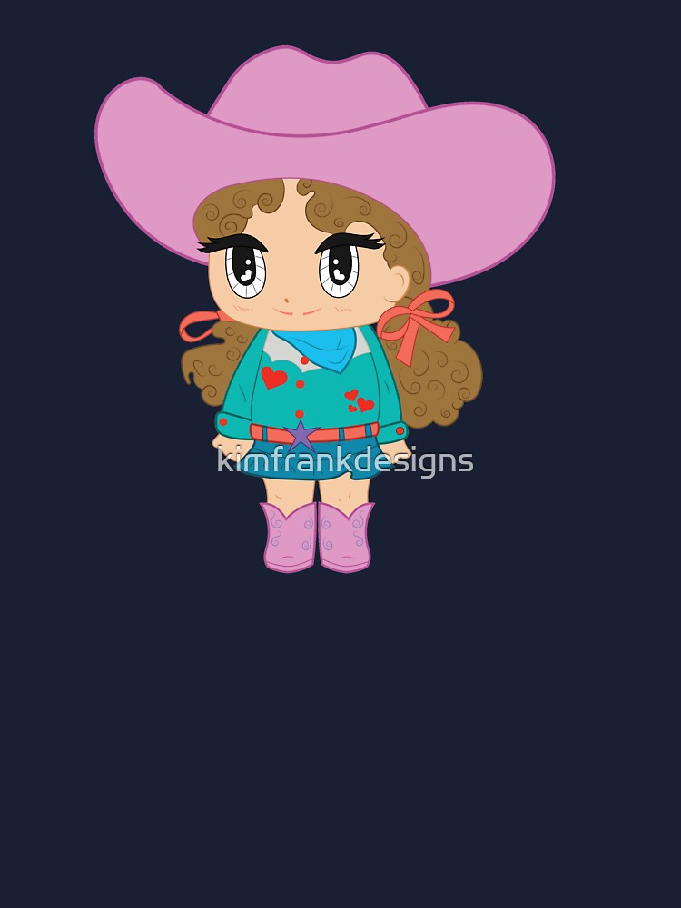 Chibi Kawaii Cowgirl Kids T Shirt By Kimfrankdesigns Redbubble - roblox cowgirl