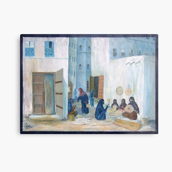 Symbols on the wall (4) - mural in old Al Mukalla Metal Print