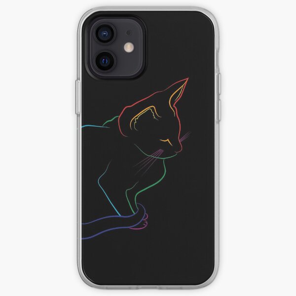 If I fit, I sit - Rainbow Edition - Black iPhone Soft Case