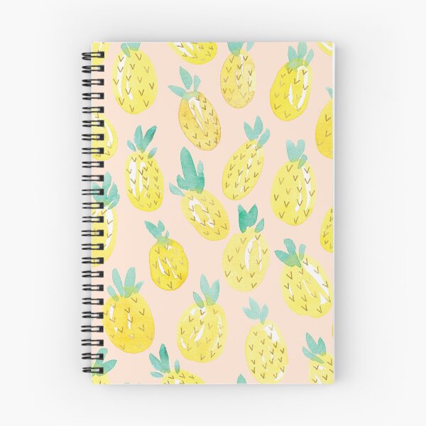 Item preview, Watercolour Pineapples on Peach designed and sold by RebeccaFlaherty.