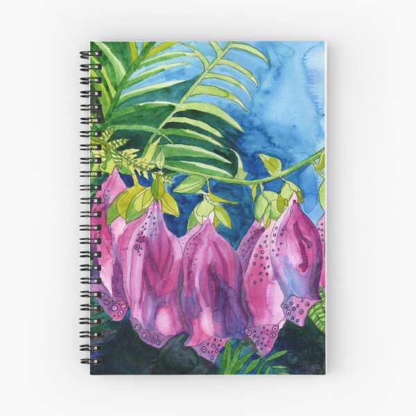 Item preview, Pink Foxglove watercolour painting designed and sold by esvb.