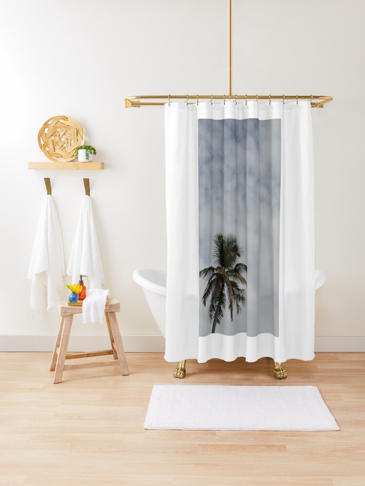 palm tree shower curtain