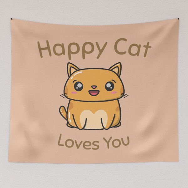 Item preview, Happy Cat Loves You designed and sold by stimpyjcadogan.