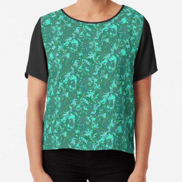 Seafoam Sparklies Chiffon Top