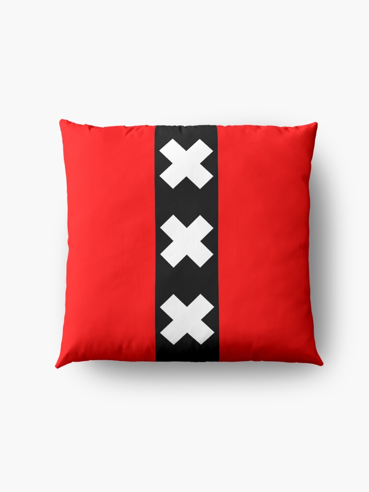 Alternate view of Amsterdam Flag 3 X's Floor Pillow