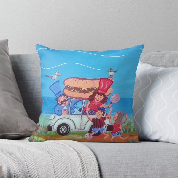 Beach Throw Pillow