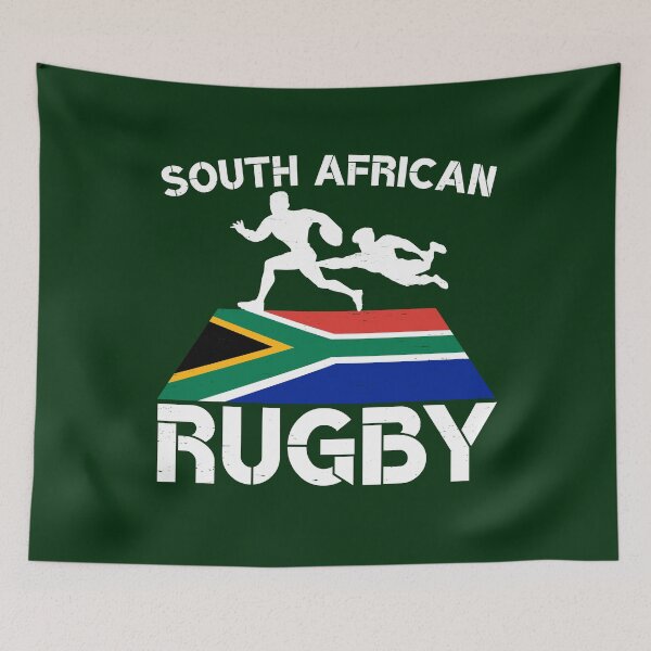Item preview, South Africa Flag Rugby Field designed and sold by d247.