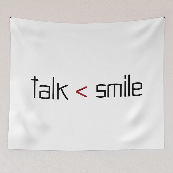 Item preview, talk < smile – white designed and sold by AlexVR.